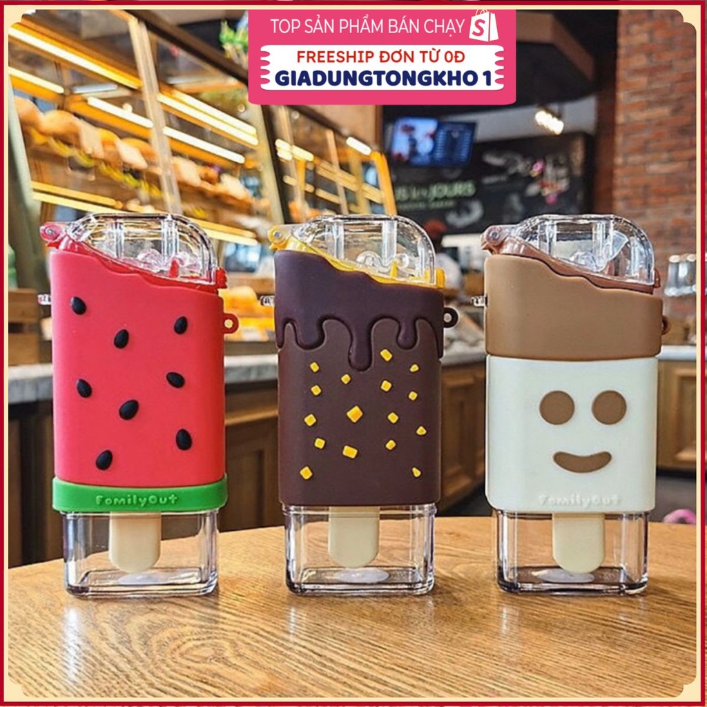 (Bán Buôn Sỉ) Bình giữ nhiệt hình que kem Kute xỉu