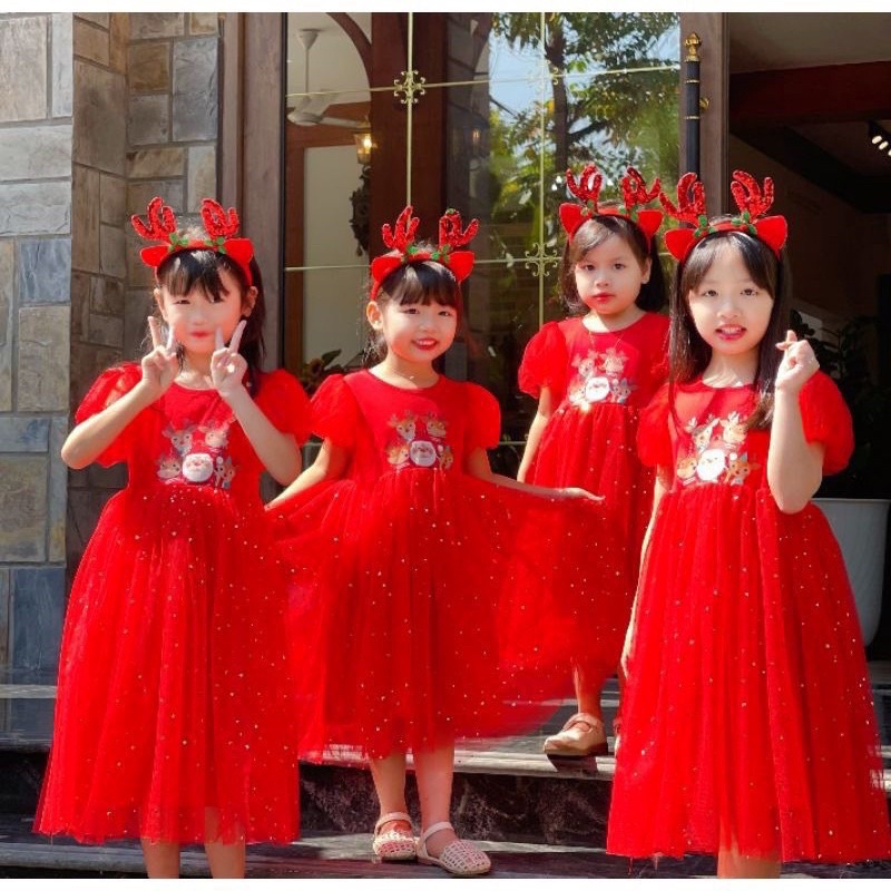 Váy Đầm Noel cho bé