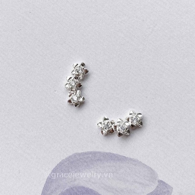 Khuyên tai - Hoa nhí Florid - Grace Jewelry