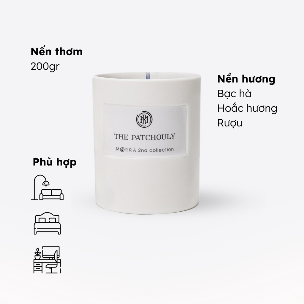 Nến Thơm Morra The Patchouly 200g
