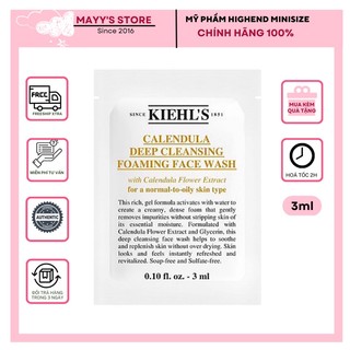Sample Sữa Rửa Mặt Hoa Cúc Kiehl's Calendula Deep Cleansing Foaming Face Wash