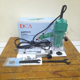 Máy soi phay cắt mép mini cầm tay DCA AMP02-6 350W - Máy phay gỗ cầm tay, phay alu, nhựa, mica