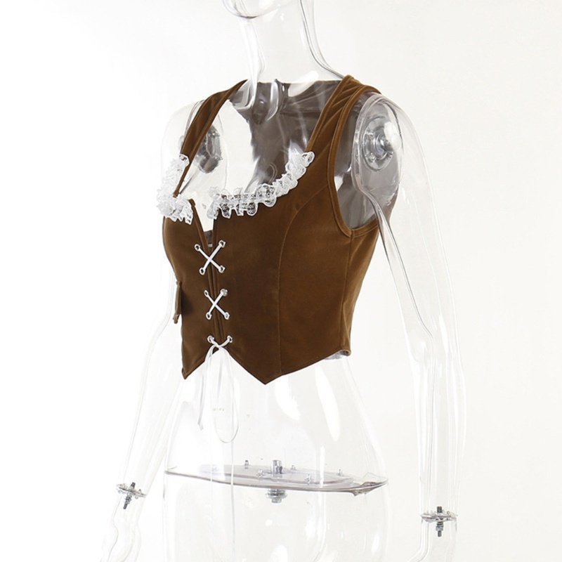 Xiangbao Áo Hai Dây Thắt Nơ Trước Ngực Phong Cách Steampunk Cổ Điển Dành Cho Nữ