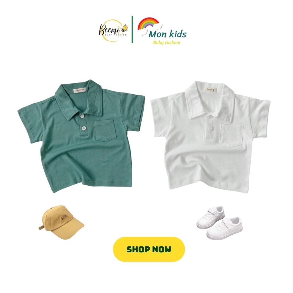 Thanh lý siêu rẻ, Áo polo bé trai chất cotton mềm mịn