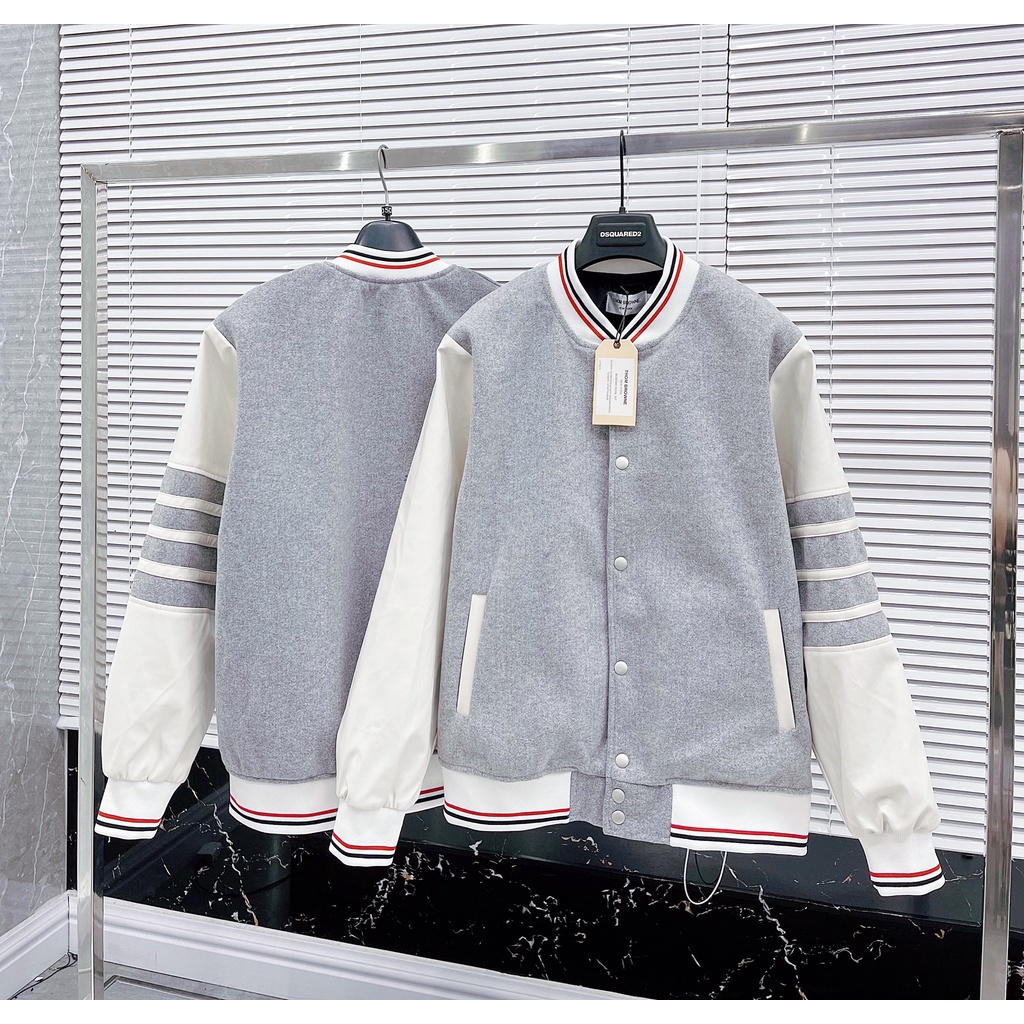 Áo khoác nam bomber Thom browne nam và nữ thom cao cấp phối đồ cực dễ