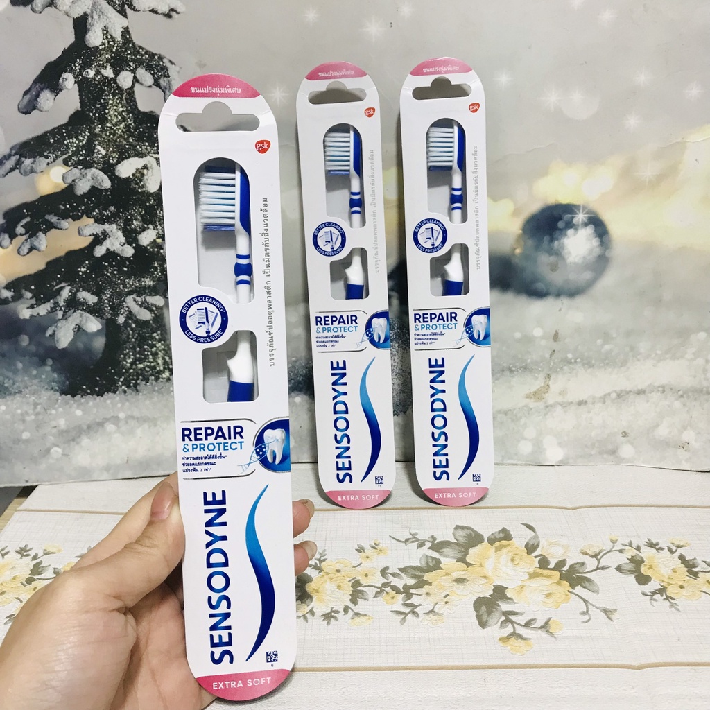 Bàn chải đánh răng cho răng niềng, ê buốt Sensodyne Repair & Protect