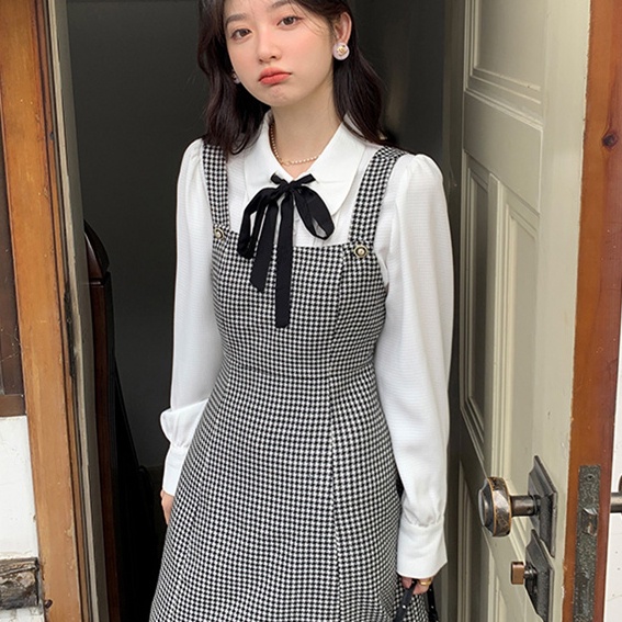 Áo sơ mi SUXI tay dài màu sắc ngọt ngào phong cách vintage thời trang xinh xắn cho nữ