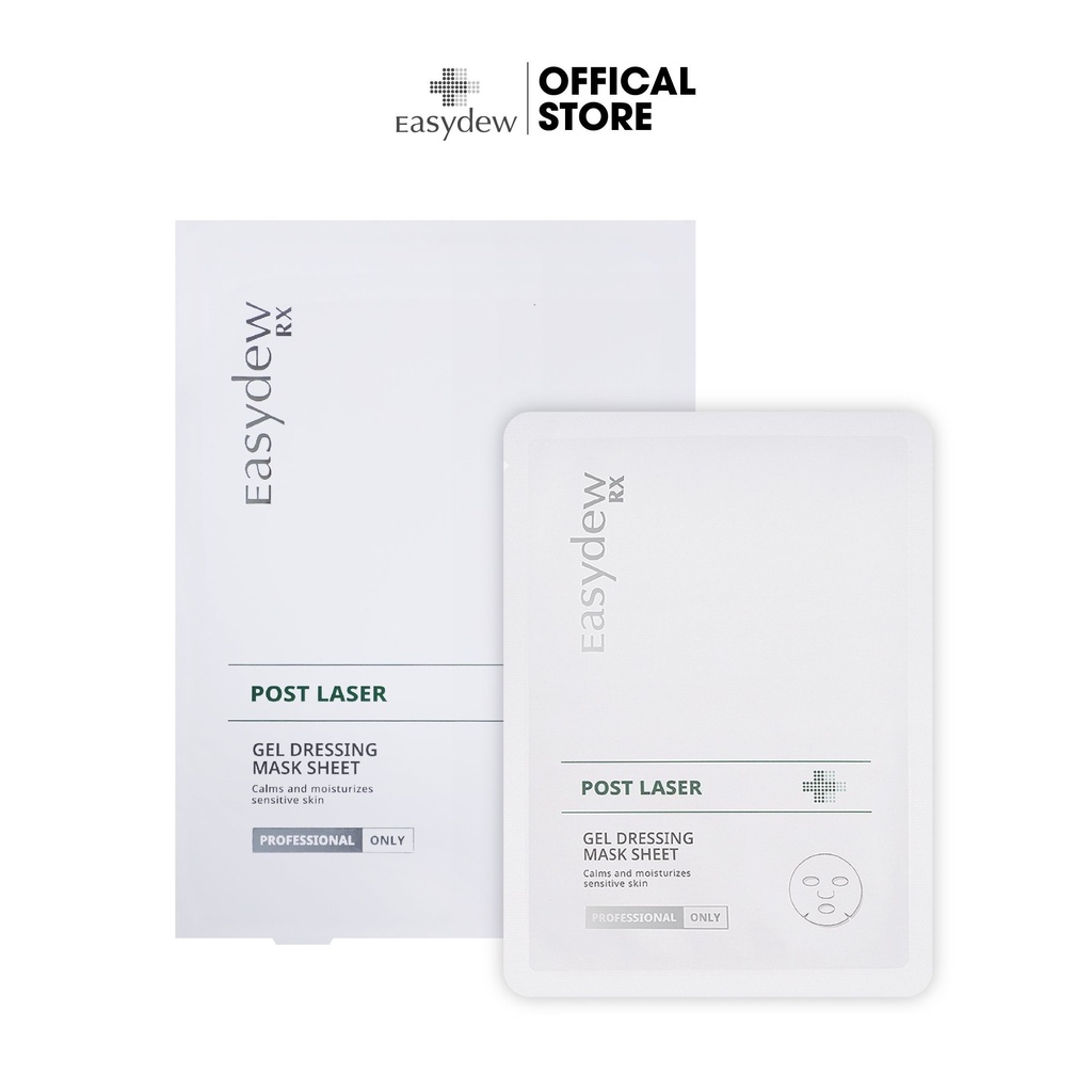 Mặt Nạ Phục Hồi, Giảm Kích Ứng Easydew Rx Post Laser Gel Dessing Mask Sheet Hộp 5 miếng