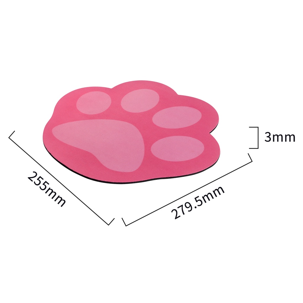 Chuột không dây hồng - Chuột Bluetooth máy tính không dây Wireless dễ thương chân mèo hình thú đối thủ của Logitech