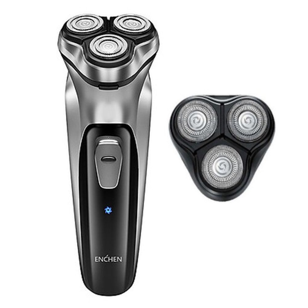 Máy Cạo Râu Enchen BlackStone 1 Lưỡi Kép Đầu Dao Cắt Nổi 3D, Thiết Kế Độc Đáo Cầm Chắc Tay - Bảo Hành 1 Năm