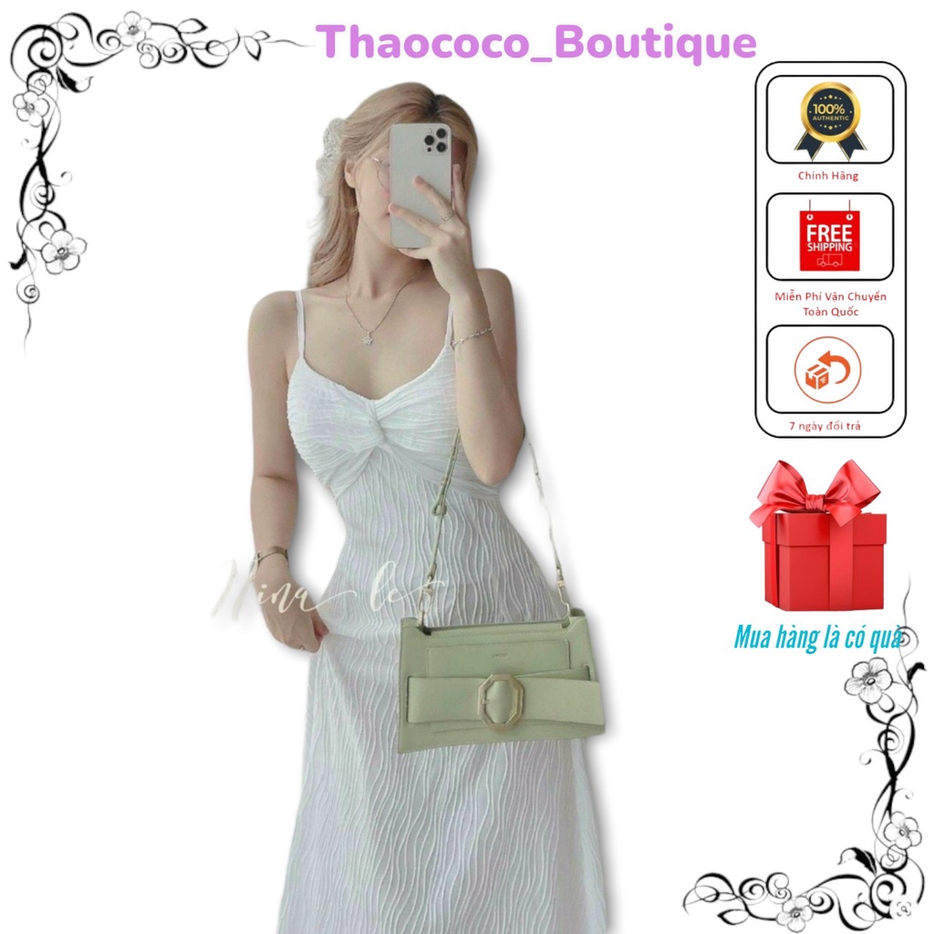 Váy Đầm 2 dây mẫu mới chất vải xô tôn ngực tôn da cho các quý cô tự tin tạo dáng TXDX06