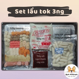 [NOWSHIP] Set lẩu tokbokki 15 món siêu no
