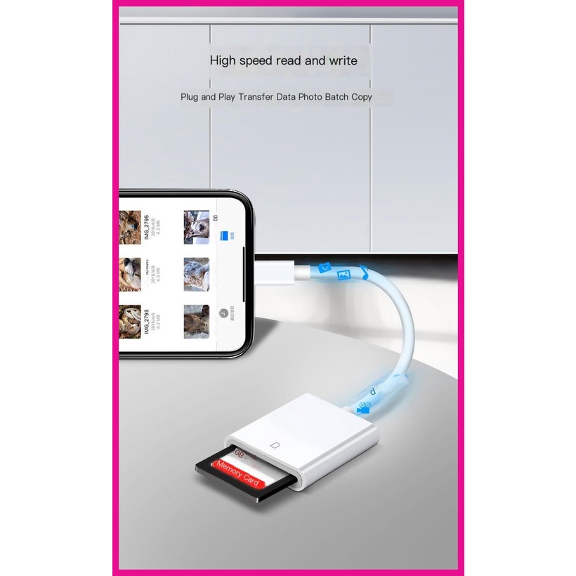 Đầu Đọc Thẻ Nhớ OTG Cho iphone