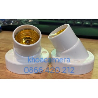 Đuôi đèn xéo xoáy E27 gắn tường Điện Sáng