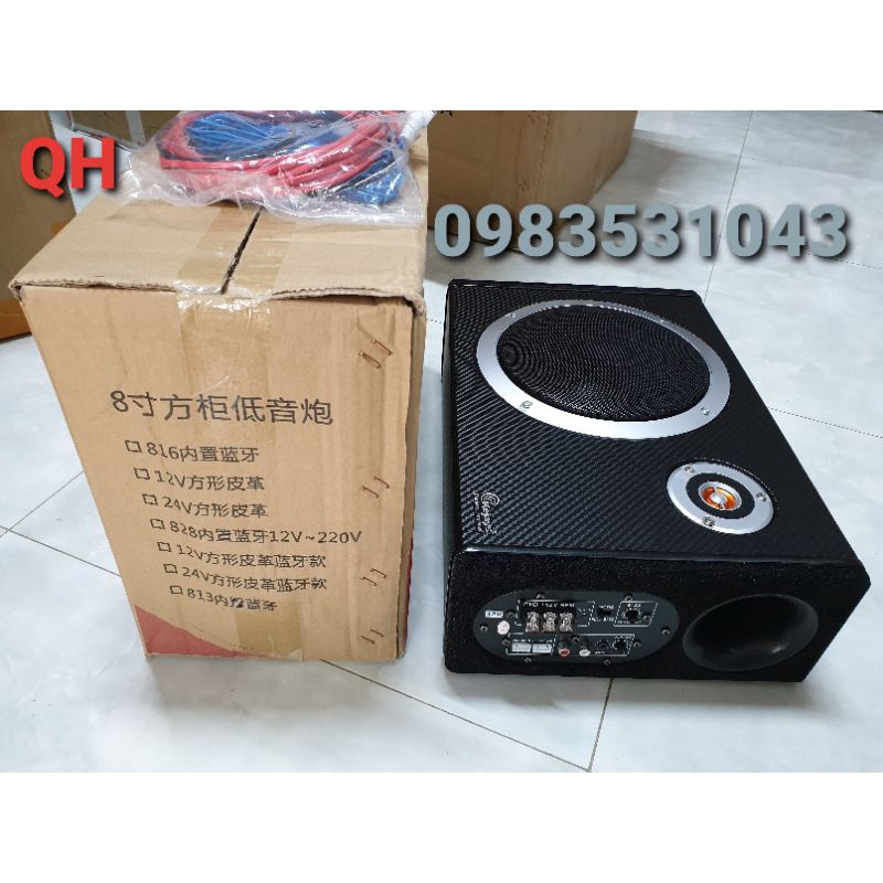 Loa trầm ô tô 8inch