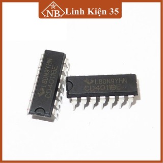 IC đếm CD4011 chân cắm, chân dán 14P