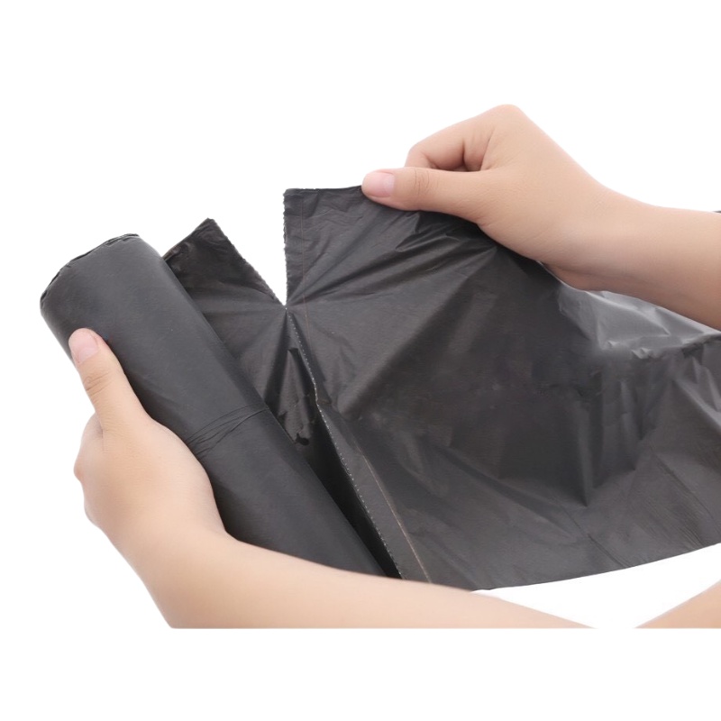 Túi Rác Tự Phân Hủy FUJIWAGA, màu đen dành cho thùng rác cảm ứng thông minh 11L