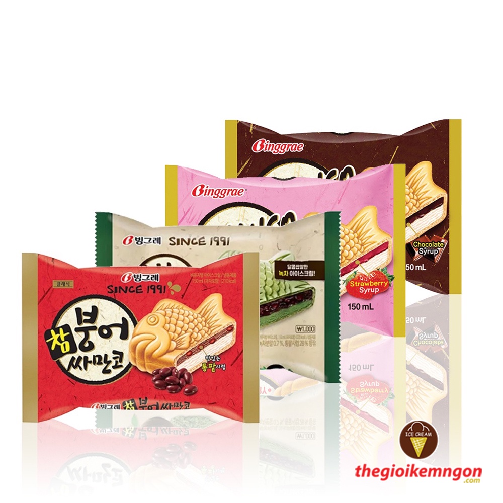 Kem bánh cá Binggrae Samanco Hàn Quốc (150ML)