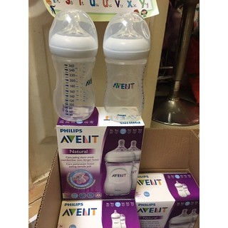 Hộp SET ĐÔI 2bình sữa AVENT 260ml