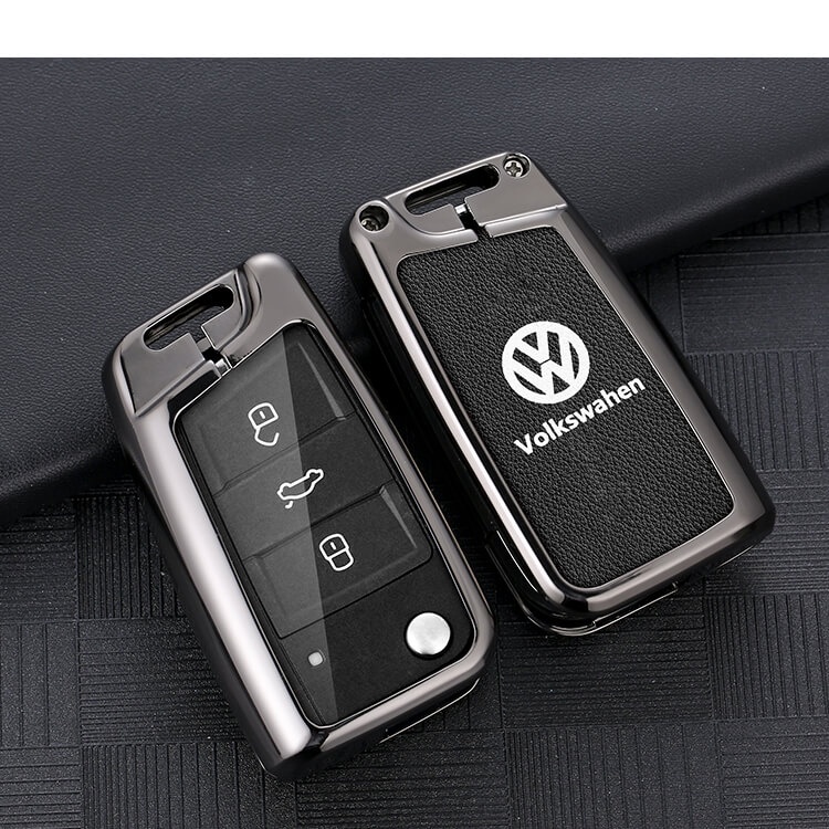 VOLKSWAGEN Ốp Bảo Vệ Chìa Khóa Xe Hơi Bằng Kim Loại Thiết Kế Sang Trọng Cho Sagitar Tiguan Lavida Plus Golf Tourang Lingdu