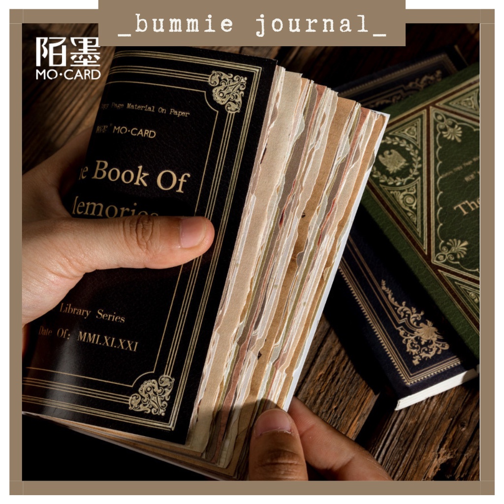 Set 60 giấy nền Bummie Journal vintage trang trí sổ journal, junk journal, scrapbook