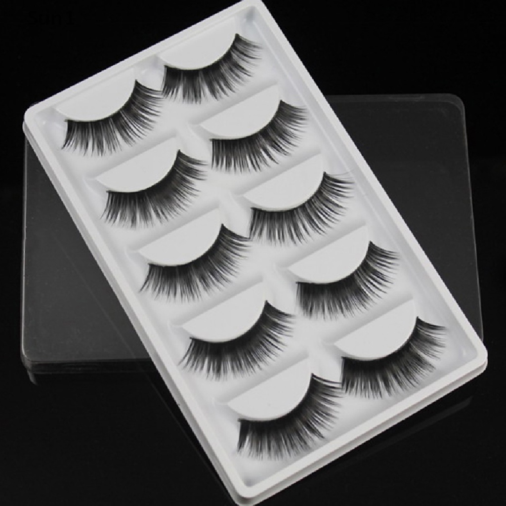 Sun1 &gt; Hộp Rỗng Đựng 5 Cặp Lông Mi Giả Tự Nhiên