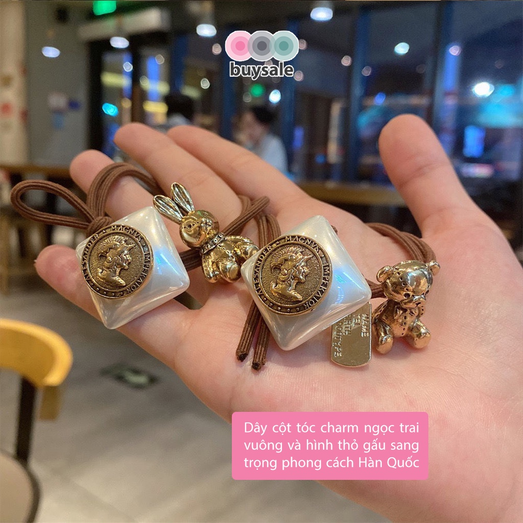 Thun buộc tóc gấu, thỏ kiểu Hàn Quốc, thiết kế độc đáo, chất thun chắc chắn, không gây gãy tóc - BuySales - BSPK304
