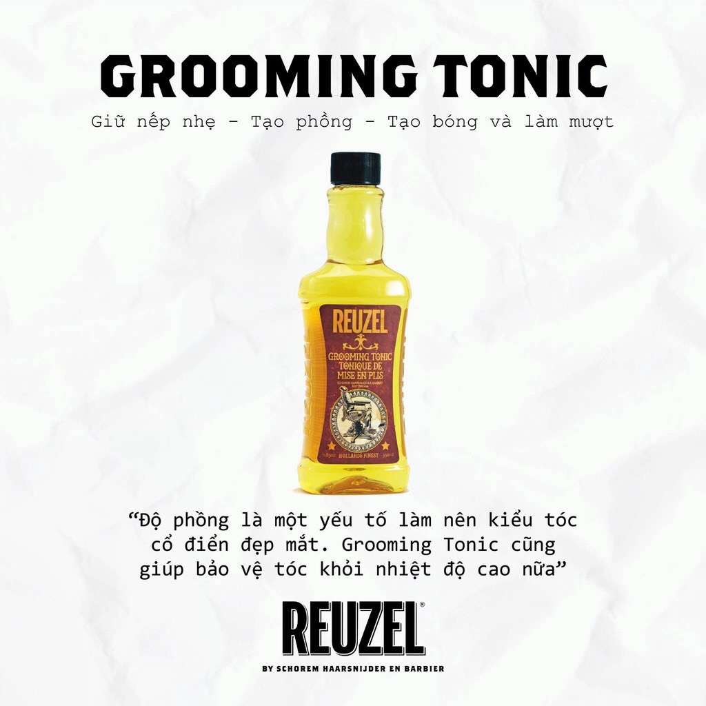 Xịt Tạo Phồng Tóc Pre Styling Reuzel Spray Grooming Tonic, Surf Tonic 20/30/50/100ml