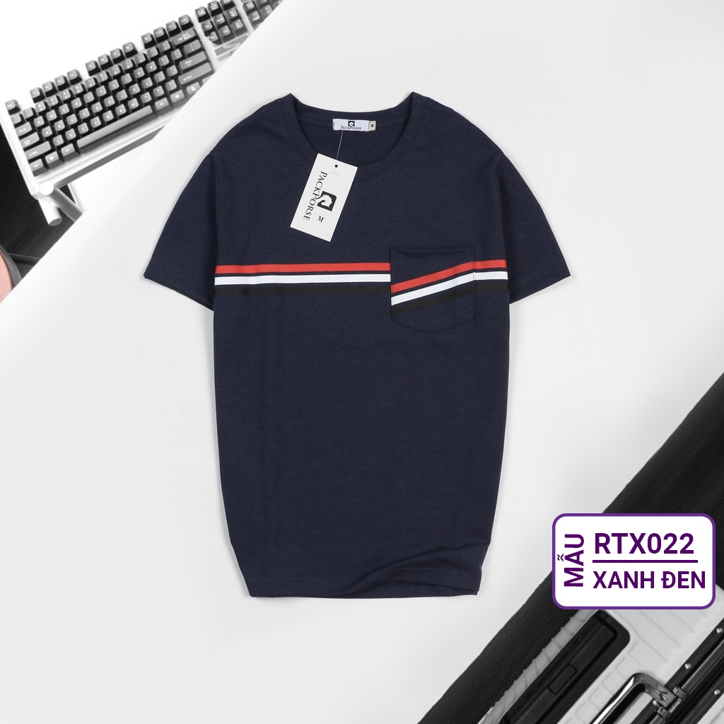 Áo phông nam cổ tròn, áo cộc tay nam giá rẻ, vnxk cotton 4 chiều, dày dặn, co dãn tốt, đơn giản RIOOSHOP RTT007