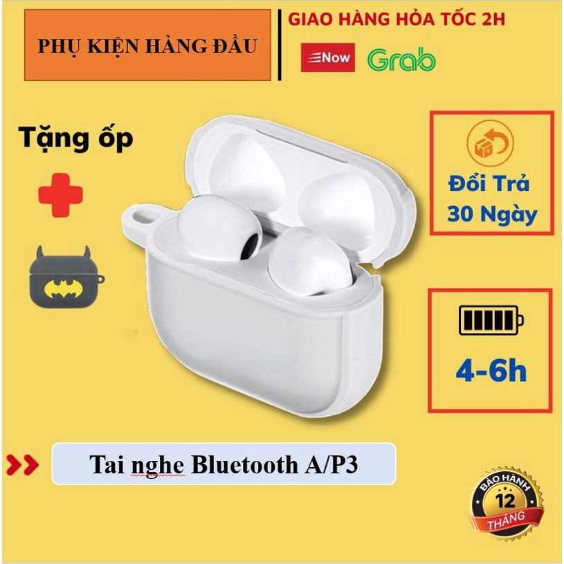 Tai nghe Bluetooth A/P3 Không Dây Đủ Chức Năng Pin Trâu 4-6h, Định Vị, Đổi Tên, Dùng Cho Mọi Dòng Máy, Chính Hãng PKHD