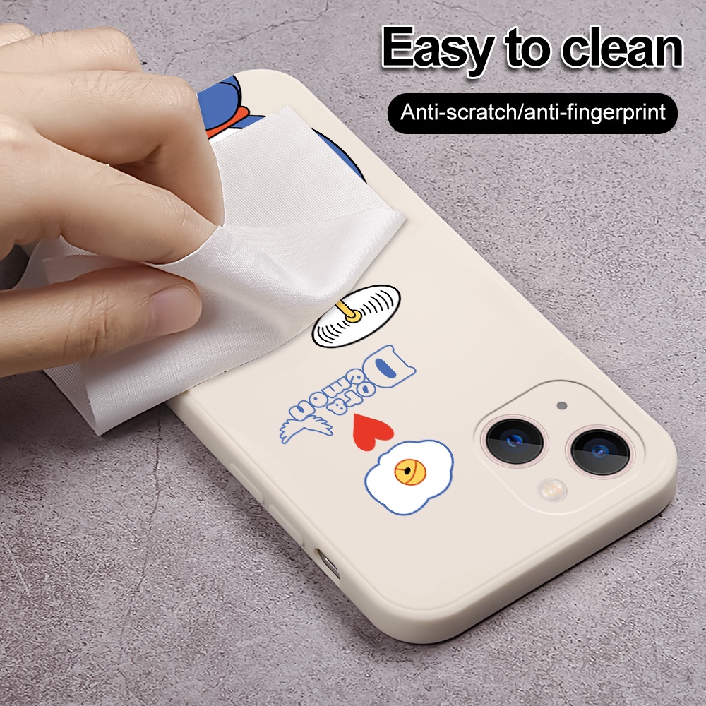 Ốp Điện Thoại Silicon Mềm Hình Doraemon Cho iPhone 14 Pro Plus Max 13 12 11 mini Pro Max XS XR X 7 8 SE 6 6S mini Pro