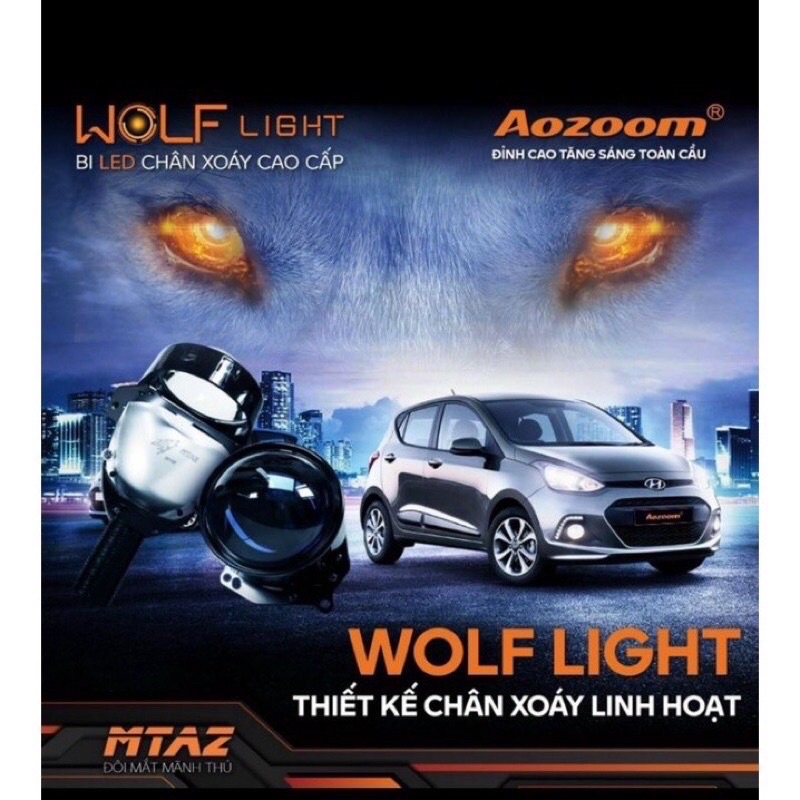 Bi led pha chân xoáy wolf light hãng aozoom siêu sáng - ảnh sản phẩm 6