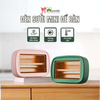 Đèn Sưởi Mini Làm Ấm Để Bàn Công Suất 200W - Máy Sưởi Để Phòng Ngủ, Bàn Làm Việc Tiện Lợi, An Toàn Cho Trẻ Em