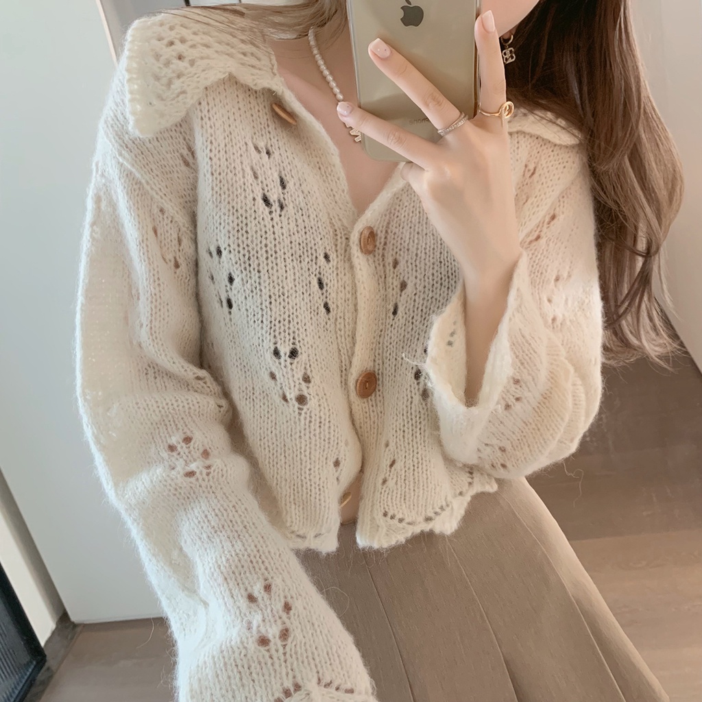 NRVP Áo Sweater Tay Dài Thiết Kế Mới Thời Trang Mùa Đông Theo Phong Cách Hàn Quốc Cho Nữ
