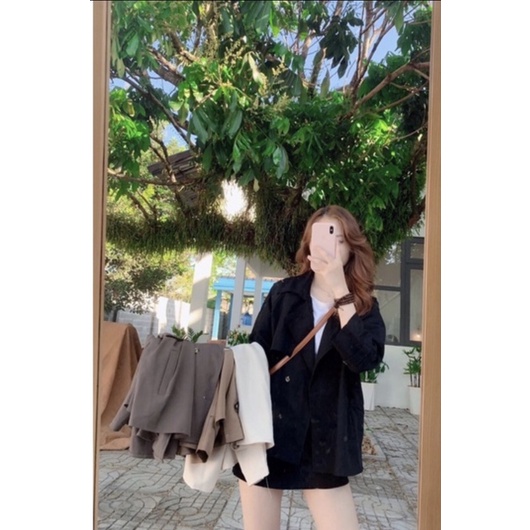 Áo blazer nữ áo vest dài tay khoác ngoài phong cách hàn quốc