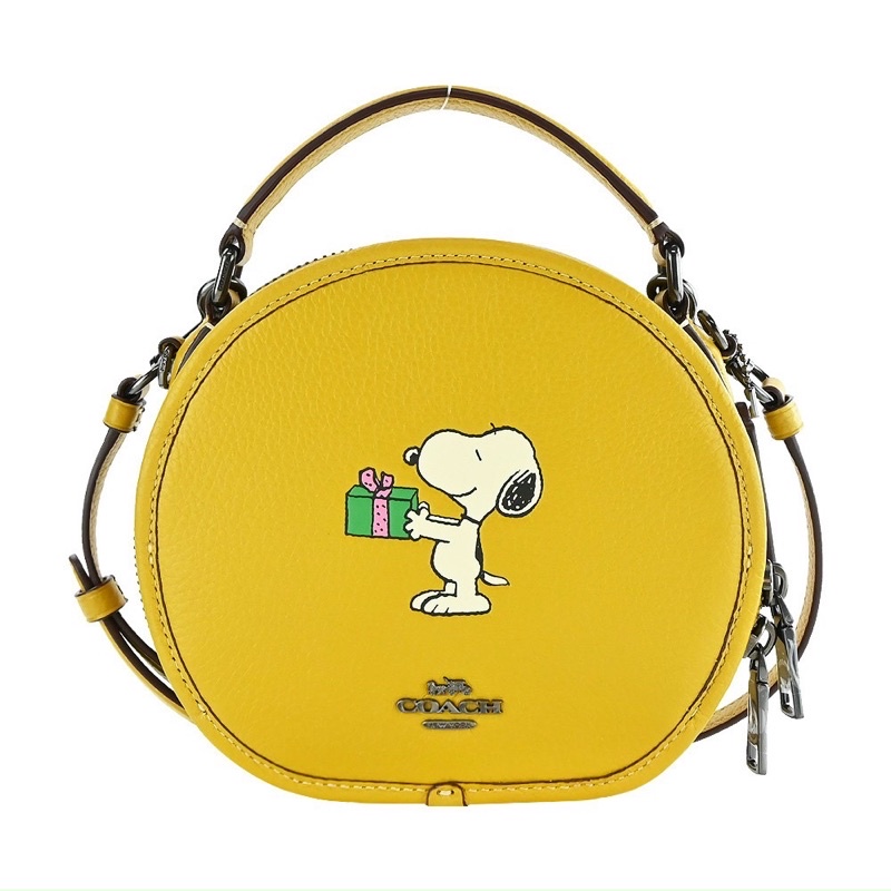 📛RẺ VÔ ĐỊCH📛TÚI COAH X PEANUTS TRÒN NỮ SIÊU XINH