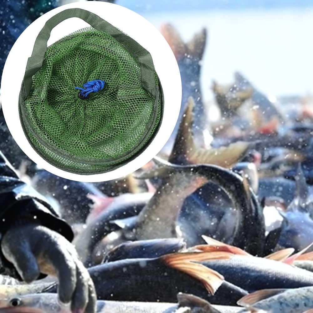 LANFY Lưới Đánh Bắt Cá Tôm Hùm Hình Tròn Có Thể Gấp Gọn Tiện Dụng