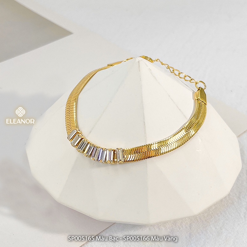 Lắc tay nữ Eleanor Accessories thiết kế đính đá độc đáo phụ kiện trang sức sang trọng cá tính