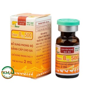 SUPER B12 500 (2ML/LỌ) Dùng cho gà đá
