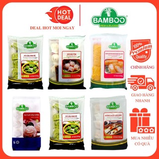 Há cảo tôm/tôm hẹ/sò điệp/hoa hồng/hoành thánh/bán cuốn bamboo gói 300g mix vị
