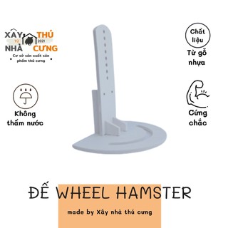 Đế wheel gỗ lắp ráp cho hamster size lớn (23 - 26 cm)
