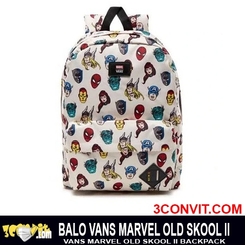 Balo Van s X Marvel Old Skool II màu trắng