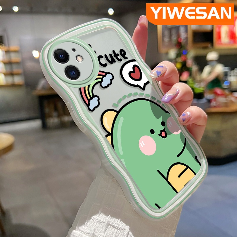 Ốp Điện Thoại Viền Gợn Sóng Hình Khủng Long Cho OPPO A74 4G A95 4G F19 F19S Reno 6 Lite