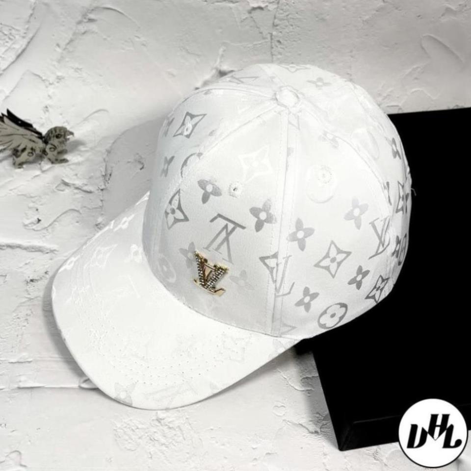 NÓN MŨ LƯỠI TRAI SNAPBACK LOGO LV HỌA TIẾT IN BÓNG CỰC ĐẸP