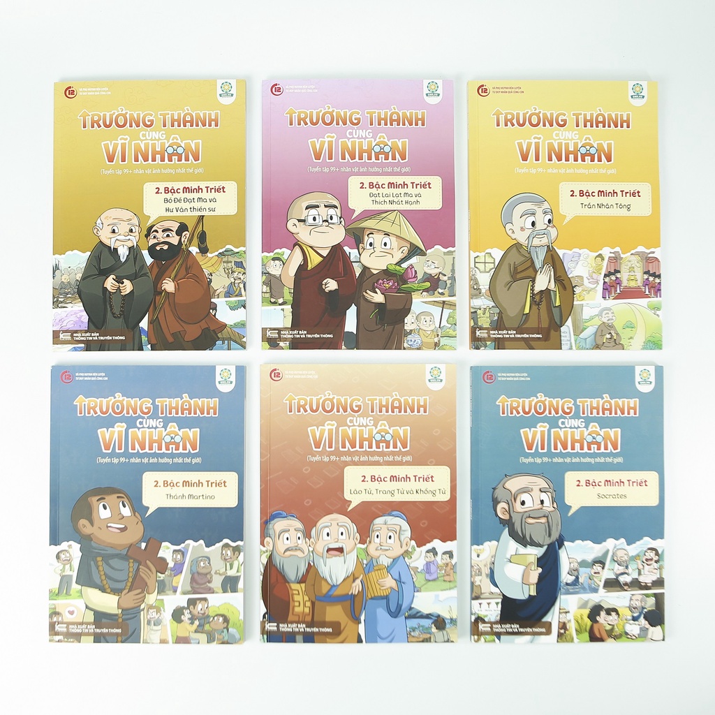 Sách dạy con - Truyện tranh Trưởng thành cùng vĩ nhân bộ 2 - chủ đề Bậc Minh Triết