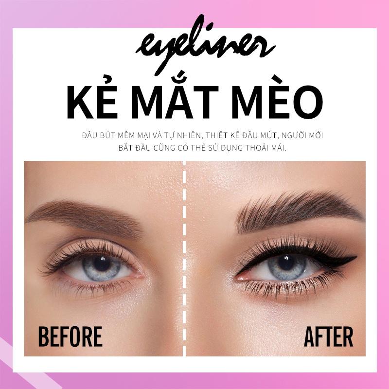 Bút kẻ mắt nước 2 Đầu bền màu, chống nước Chính Hãng Sarah Beaute