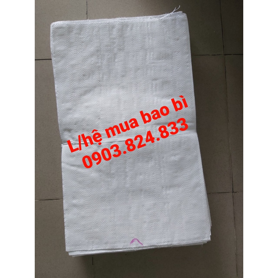 Bao đựng gạo trắng 10kg combo 50 cái