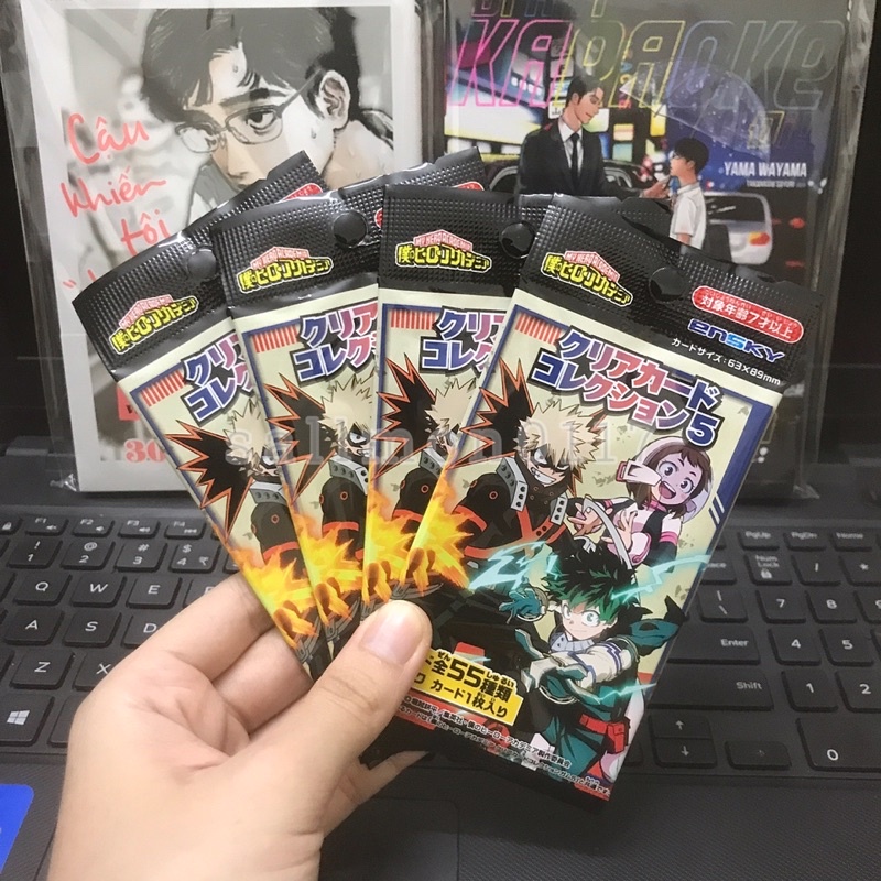 Pack Clear Card 5 My Hero Academia gói thẻ nhân phẩm random Học Viện Anh Hùng MHA