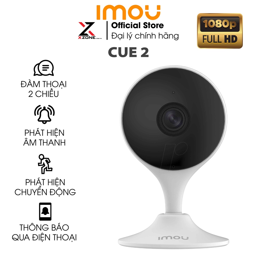 Camera IMOU Cue 2 2MP Camera Wifi, góc nhìn rộng, đàm thoại, báo động, bản quốc tế, chính hãng