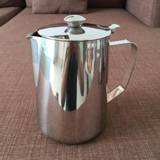Ca inox có nắp cao cấp - Ca pha ủ trà, cafe, quầy pha chế dùng cho nhà hàng quầy bar / Dung tích 1,5 Lít và 2 Lít
